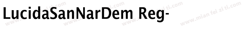 LucidaSanNarDem Reg字体转换